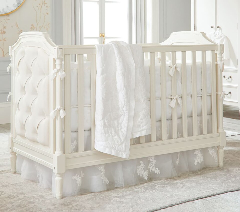 Blythe Upholstered Convertible Cot Pottery Barn Kids Australia